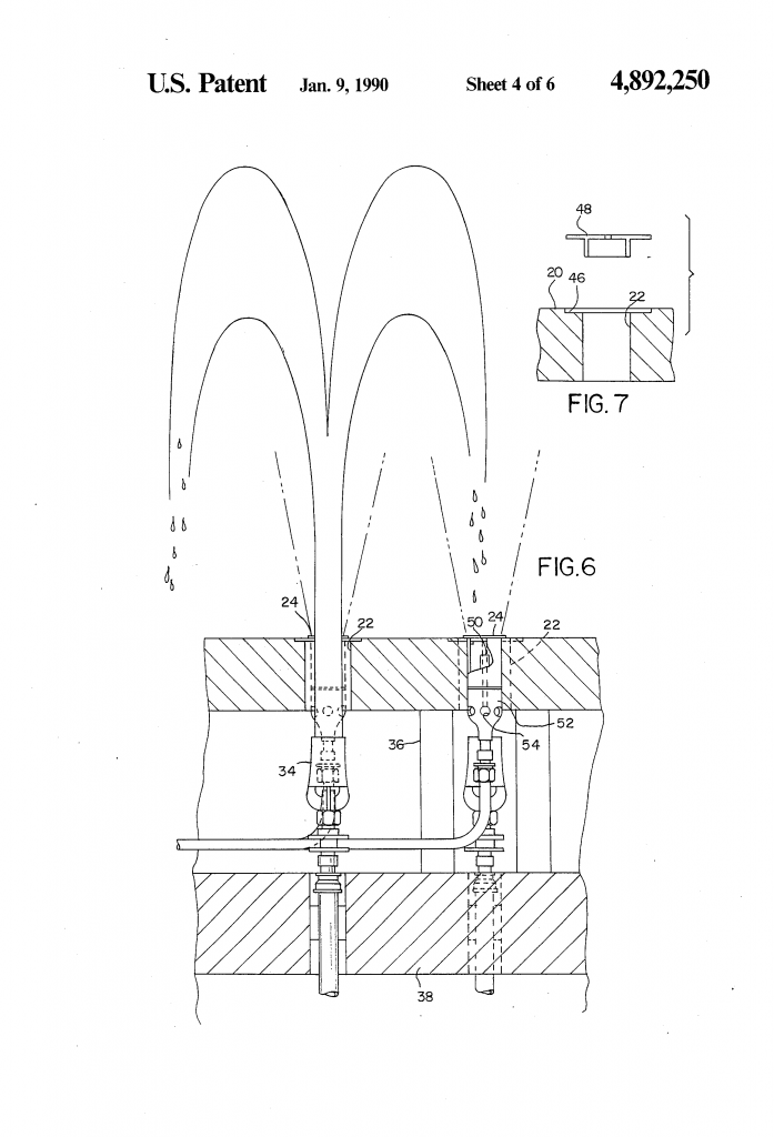 WET Design US Patent US:4,892,250