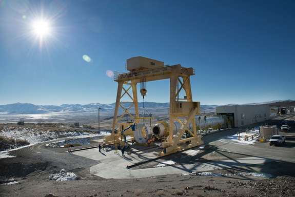 NASA Space Launch System ATK Booster Test Stand Utah
