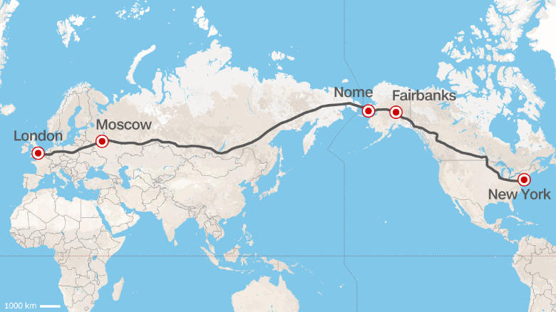 Trans-Eurasian Hyperloop