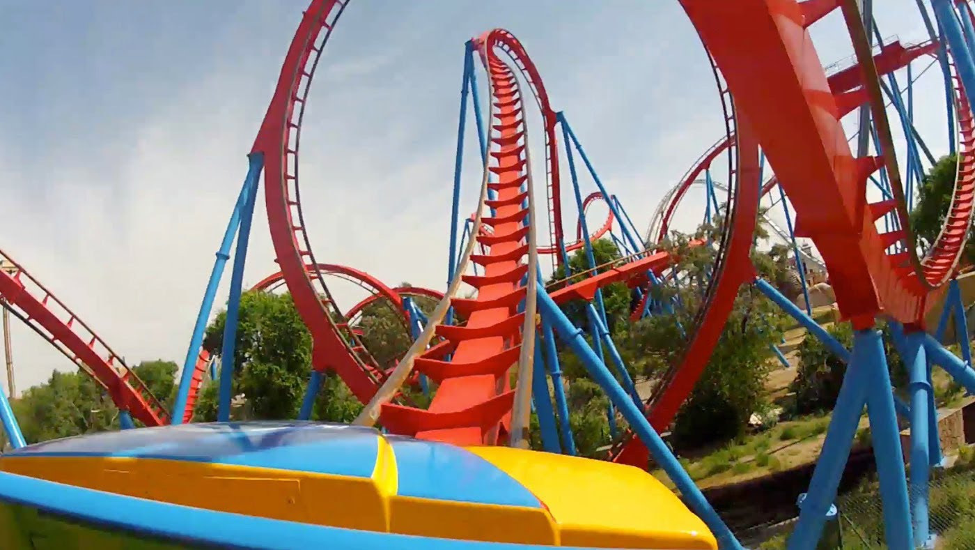Ride Along with an Insane 360 Degree Camera View of a Roller Coaster