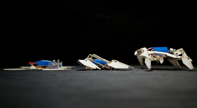 Origami Inspires Design of Self-Assembling Robot