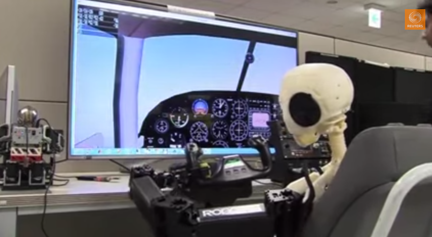 PIBOT: South Korean Robot Capable of Flying a Plane On a Flight Simulator