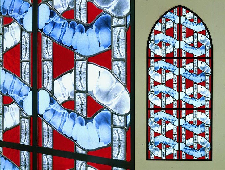 Artist Gets Creative with Recycled X-Rays as Stained-Glass Windows