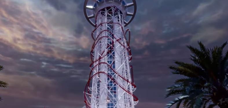 World’s Tallest Roller Coaster, ‘Skyscraper’, Twists, Dives, & Tumbles 500 Feet Above Orlando, FL