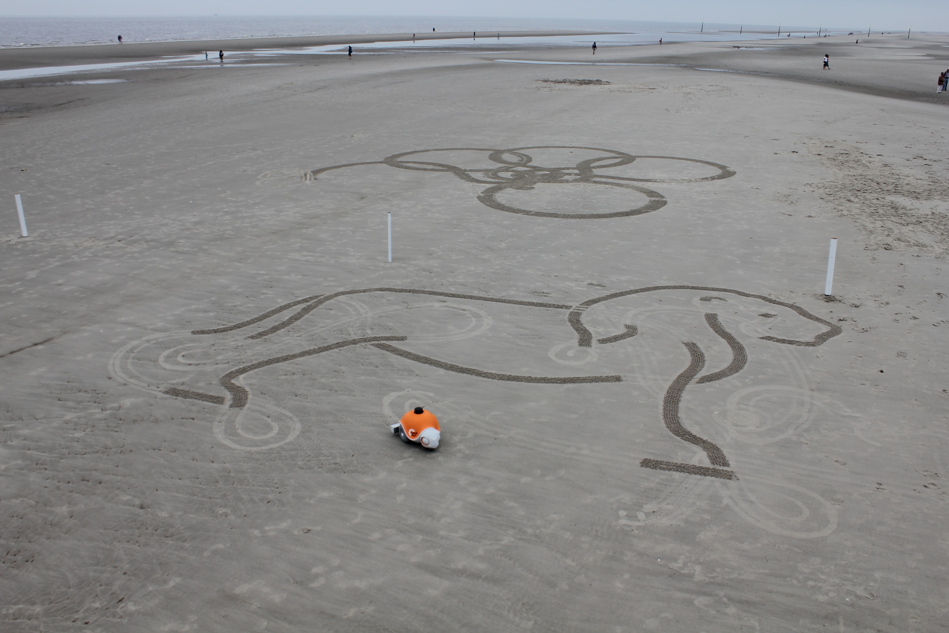 Disney’s Roomba-Like Robot, Beachbot, Can Draw Elaborate Sand Art