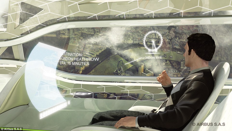 Airbus Files Patent For Interactive Plane Windows So You Can Learn On the Fly… Literally!