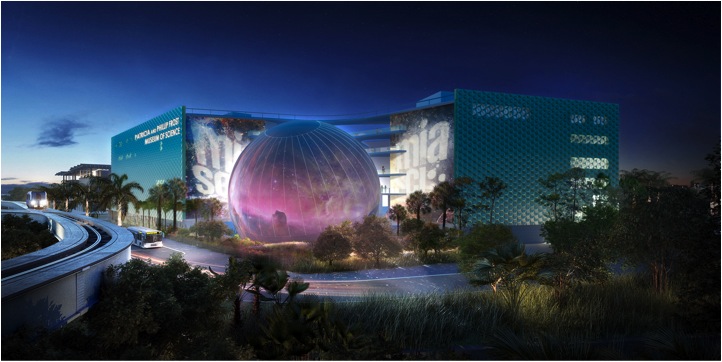 Miami’s New Science Museum Features an Orb-Shaped Planetarium That Holds Itself Up