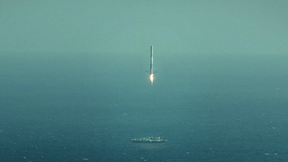 SpaceX’s Falcon 9 Rocket Lands on Barge, Topples Over Shortly After Due to too Much Speed