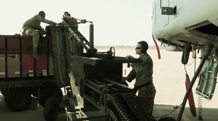 Reloading the World’s Largest Combat Jet Gun Takes Multiple USAF Members