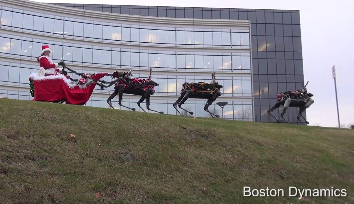 Boston Dynamics Envisions a More Autonomous Christmas With Robo-Deer and Sleigh