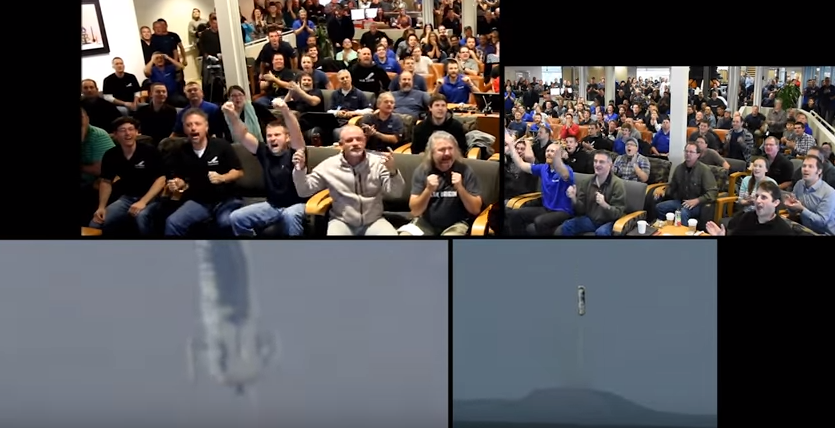 Here’s 400 Rocket Scientists Reacting to Blue Origin’s Historic Vertical Landing