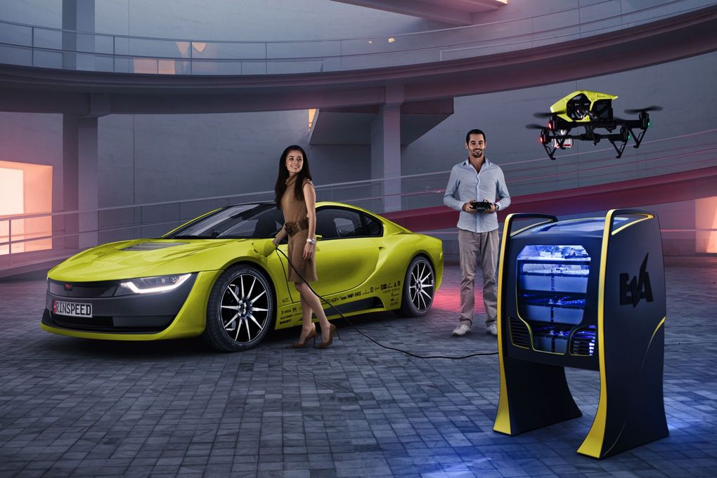 Swiss Company Rinspeed Has a New Concept BMW i8 Equipped With a Drone