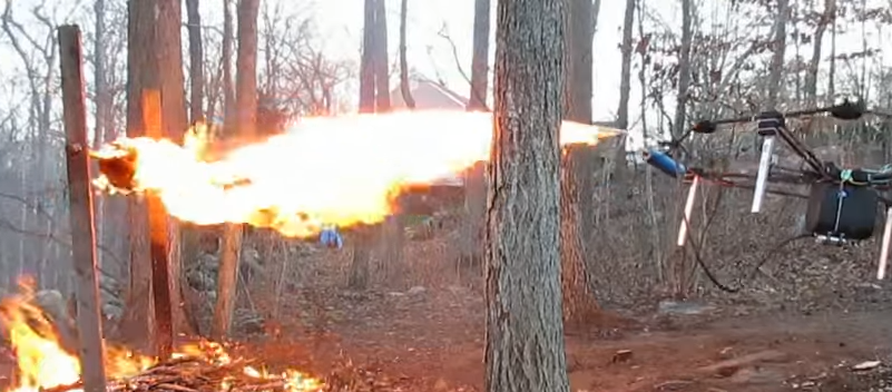 Watch a Drone-Mounted Flamethrower Absolutely Torch a Holiday Turkey