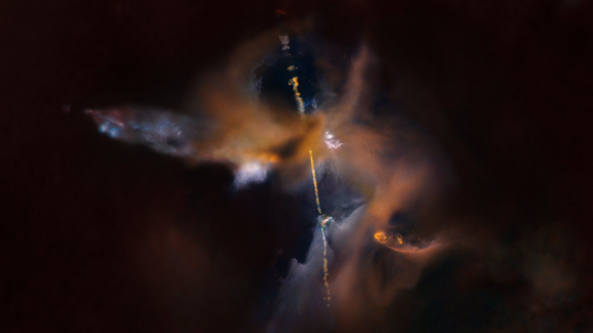 NASA’s Hubble Space Telescope Photographs a Cosmic Lightsaber