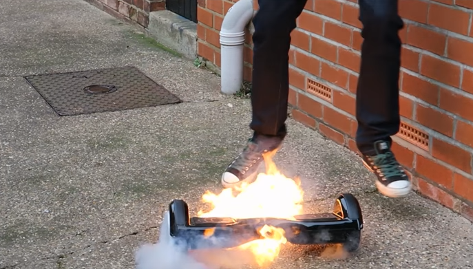 Yet Another Hoverboard Goes Up in Flames as a Result of Exploding Lithium Ion Batteries