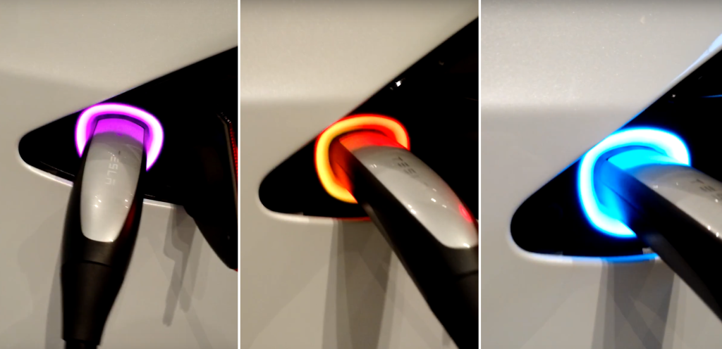Tesla’s Latest Software Update Easter Egg Is a Rainbow Charge Port