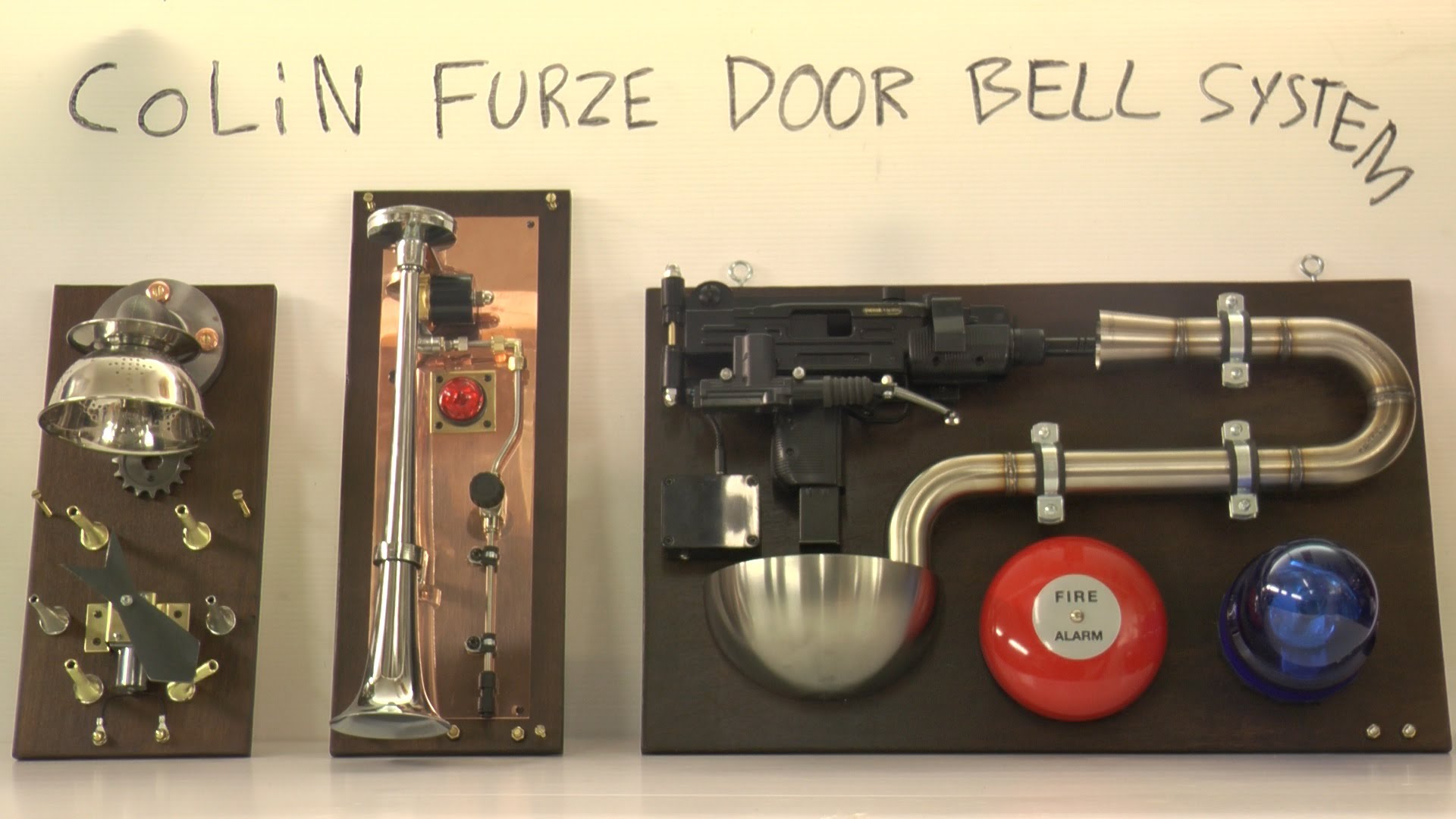 Colin Furze’s Three Piece Doorbell System Includes an Uzi That Sprays Bullets