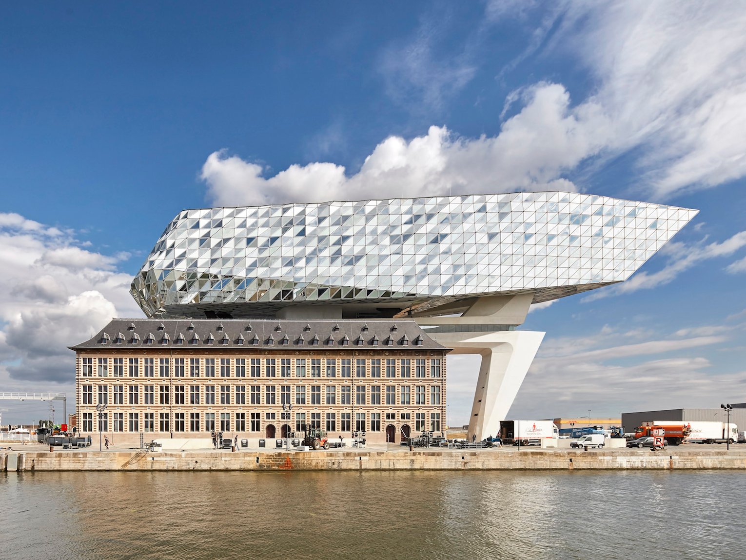 Zaha Hadid’s Antwerp Port House is a Unique Structure Right on the Water