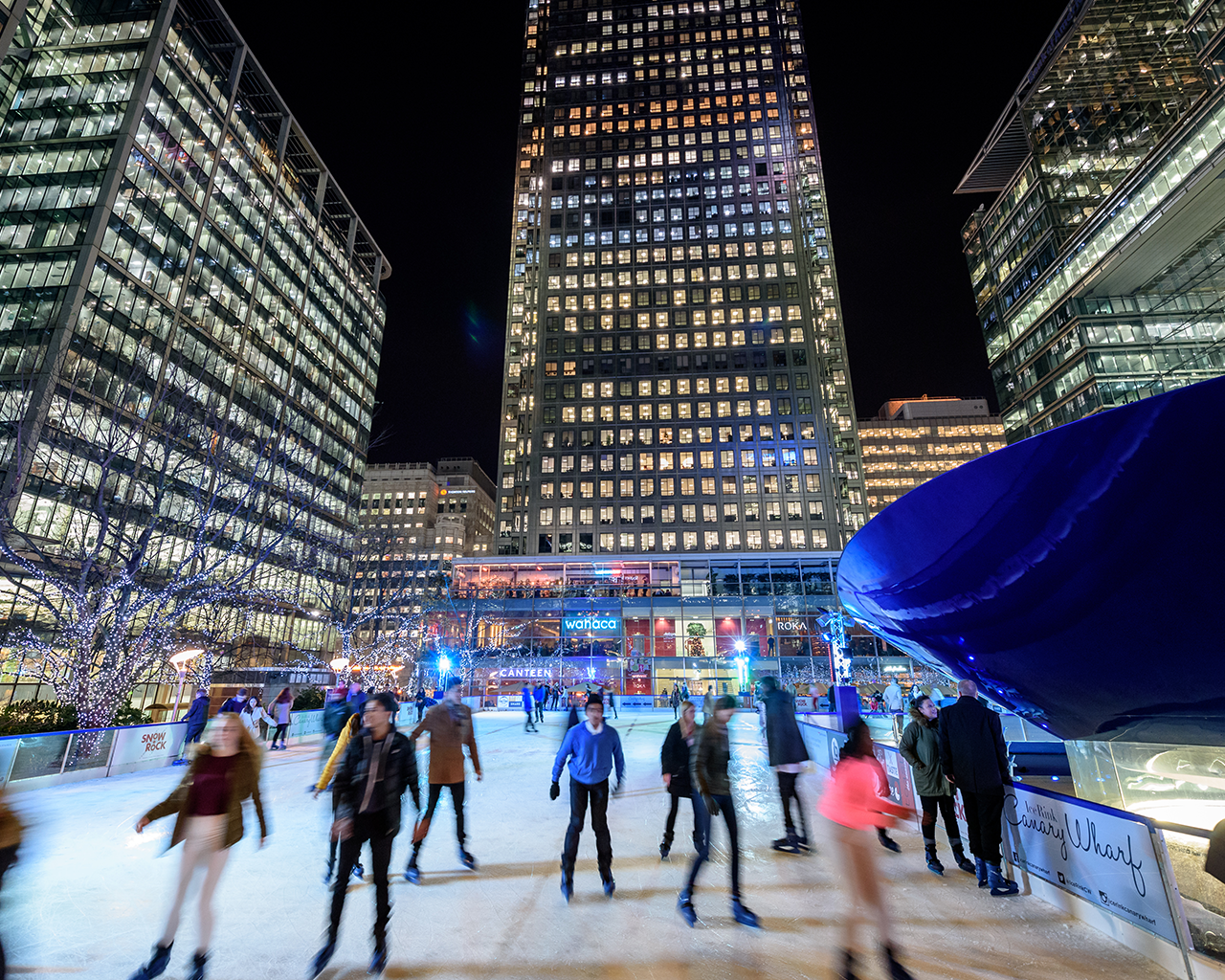 LuminoCity Ice Rink Canary Wharf in London Features More Than 500,000 LED Lights