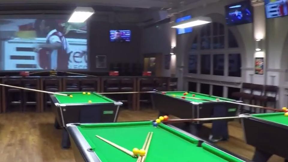 World’s Greatest Billiards Shot Plays Out Over 2 Minutes Covering 2 Floors