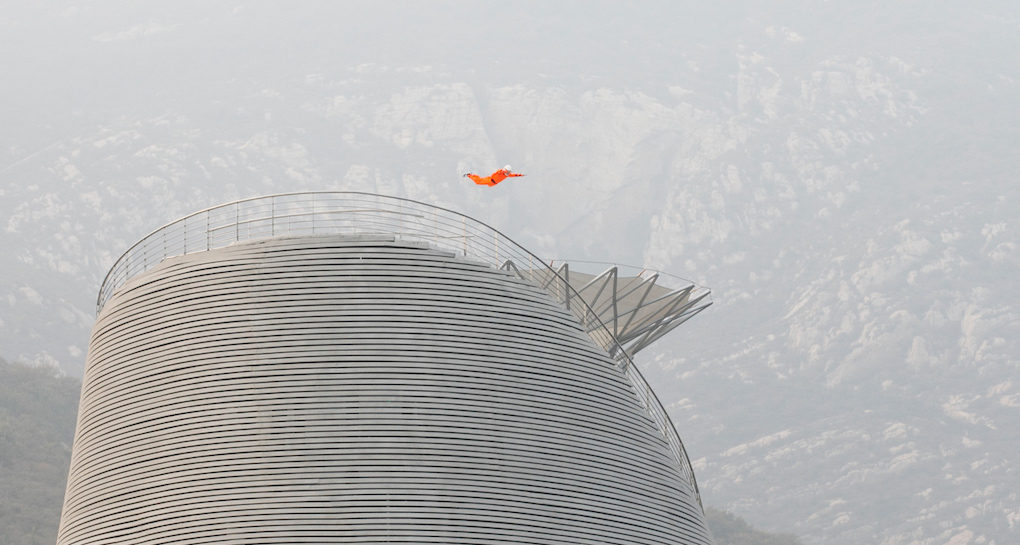 Giant Wind Turbine Allows Shaolin Monks to Fly