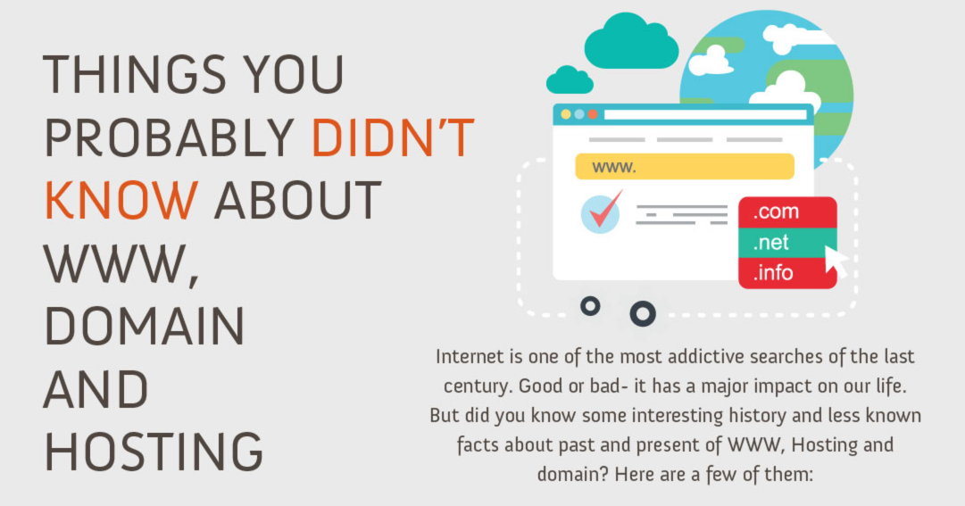 Things You Probably Didn’t Know About WWW, Domain and Hosting [Infographic]