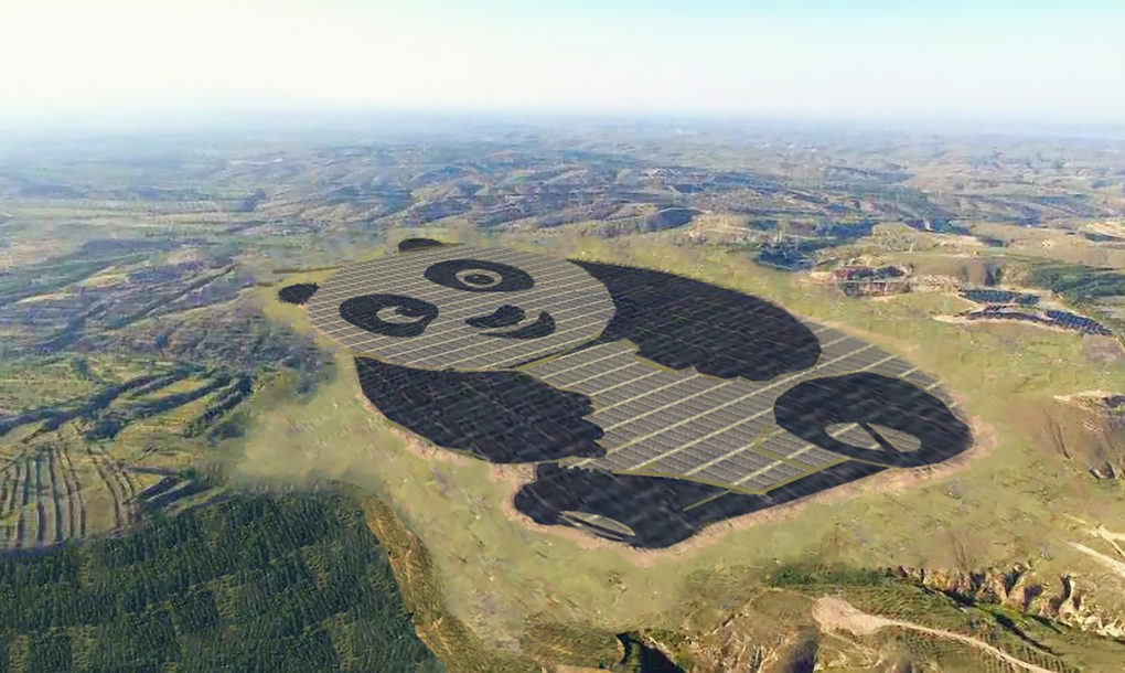 China Just Built the World’s Cutest Solar Plant Which is Shaped Like a Panda