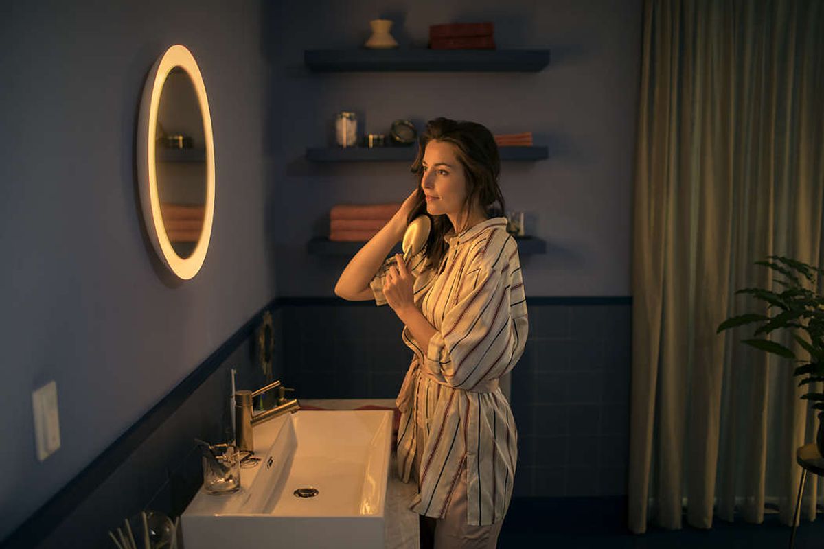 Adore Bathroom Lighted Mirror Connects to Smart Home Devices