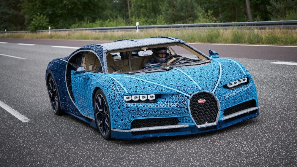 This Life-Sized Bugatti Chiron Is Made Of 1 Million Lego Pieces and It Actually Drives