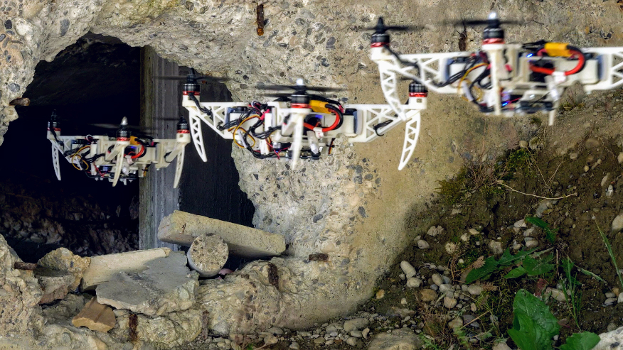 Self-Foldable Drones to Assist on Rescue Missions