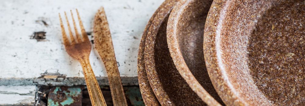 You Can Eat This Biodegradable Tableware Made From Wheat Bran