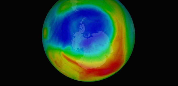 Ozone Hole over Antarctica Shrinks to Record-Small Size since It Was Discovered