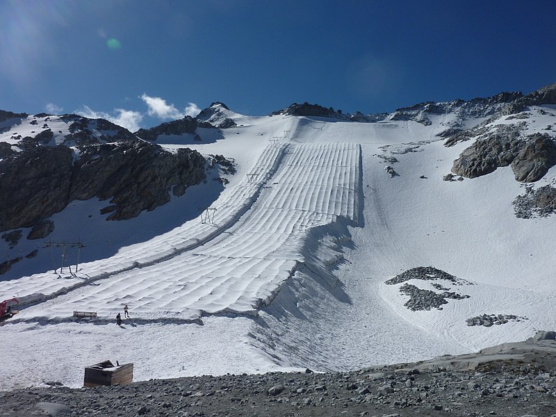 Glaciers in Italy Covered With Giant White Sheets to Check Melting