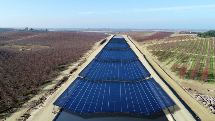 By Shading Irrigation Canals with Solar Panels California Could Generate 13GW of Power