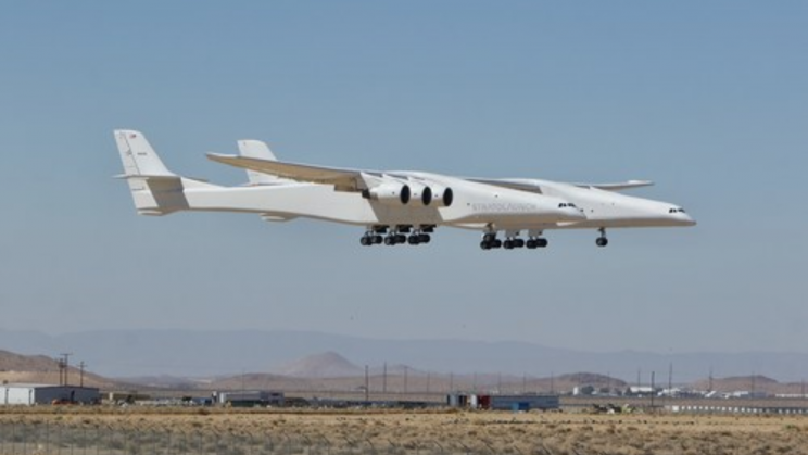 The World’s Largest Plane Ascends To a Record Height of 27,000 Feet during Its Latest Test Flight