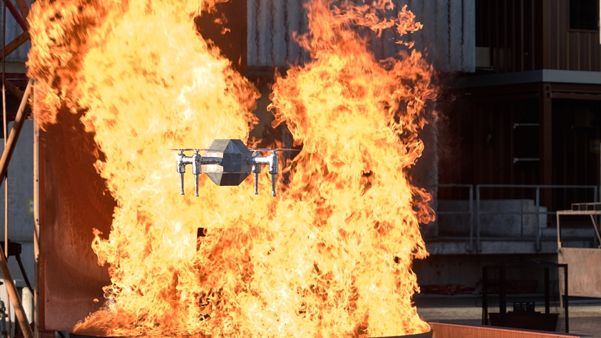 Firefighting: Heat-Resistant Drones to Defy Infernos to Rescue Lives