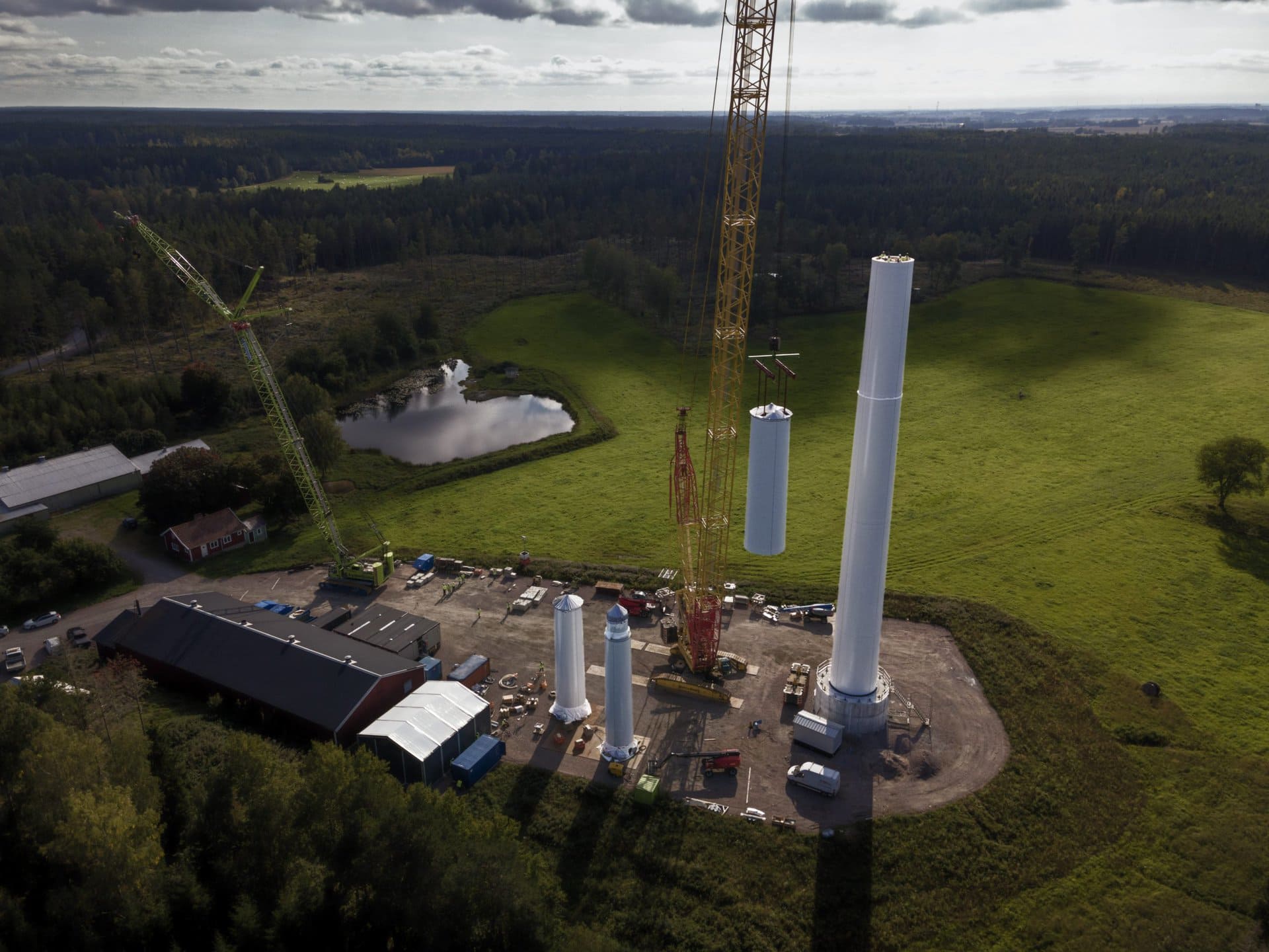 World’s Tallest 492-Foot Wooden Wind Turbine Unleashes Power in Sweden