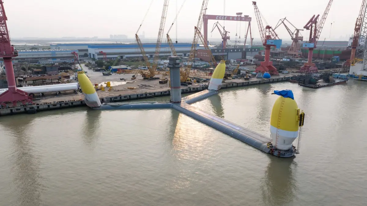 China Sets Sail with “OceanX”: World’s Largest Twin-Rotor Floating Wind Platform Launched