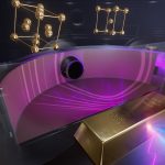 Crushed to Extremes: Gold Reveals a Never-Seen Structure at 10 Million Atmospheres