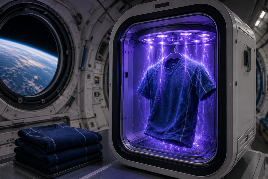 Space Laundry Solved: Cold Plasma Tech Kills Bacteria on Astronaut Clothing